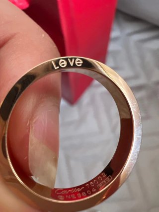 Set Pulsera+Anillo Cartier acero inoxidable rosa