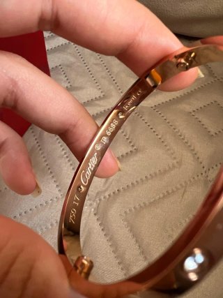 Set Pulsera+Anillo Cartier acero inoxidable rosa