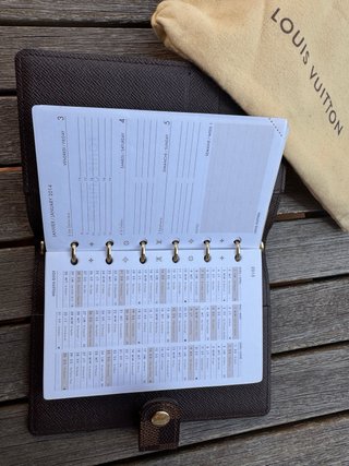 Agenda Louis Vuitton Pequeña Damier Azur
