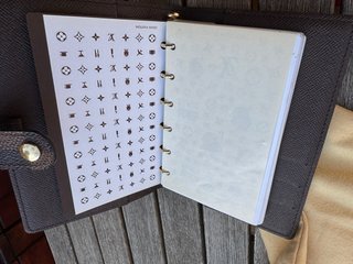 Agenda Louis Vuitton Pequeña Damier Azur