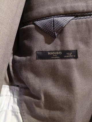 Traje de hombre gris