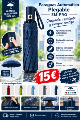 Paraguas Automático Plegable EMIPRO