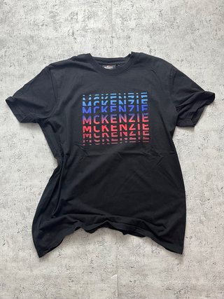 McKenzie Black Graphic Tee | Retro Streetwear