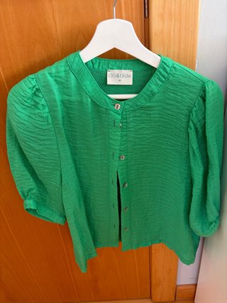Camisa de Manga Corta Verde