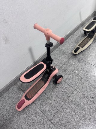 Patinete Infantil 3 en 1 Rosa y blanco