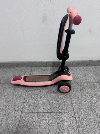 Patinete Infantil 3 en 1 Rosa y blanco