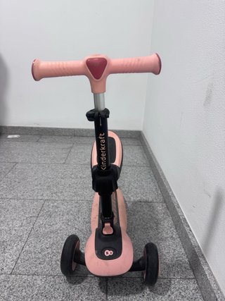 Patinete Infantil 3 en 1 Rosa y blanco