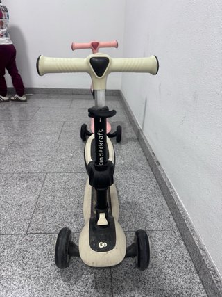 Patinete Infantil 3 en 1 Rosa y blanco