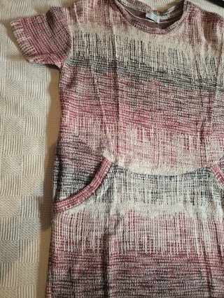 Vestido de punto corto otoño,