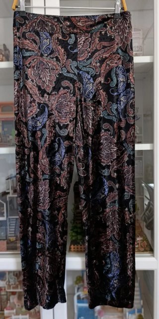 Pantalón de Terciopelo Estampado