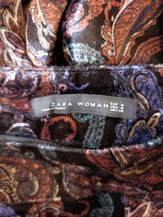 Pantalón de Terciopelo Estampado