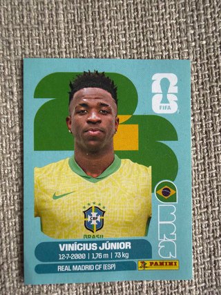 Cromo Panini Vinícius Júnior - Brasil