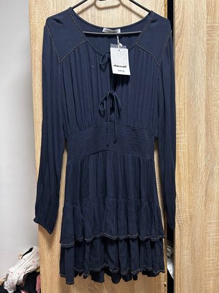 Vestido Mango azul talla S