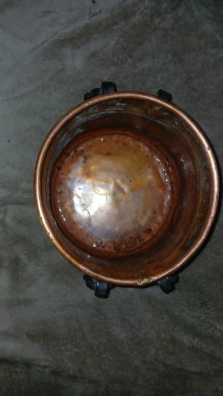 Olla Tradicional de Cobre Artesanal