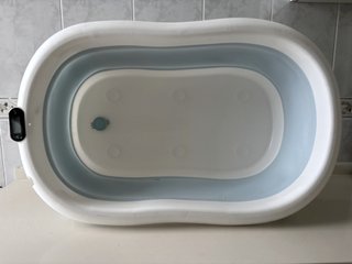 Bañera bebé plegable con termómetro