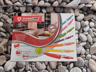 Juego Cuchillos y Pelador Swiss Line