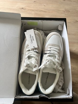 Calvin Klein Jeans Zapatillas Beige/Blanco nuevas
