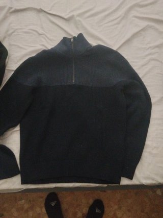 Jersey cuello alto cremallera