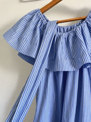 Vestido azul de rayas Nelly & Co talla 38