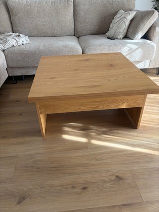 Mesa de centro de madera extensible