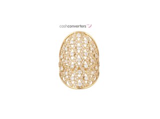 anillo oro 18k con piedra con circonita