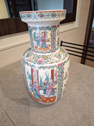Vaso in ceramica decorato Anni 70