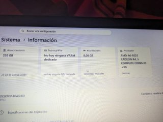 Lenovo Ideapad s145 AMD A6 con 8GB RAM 256GB NVMe