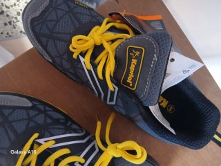 Botas de trabajo Kapriol grises y amarillas talla