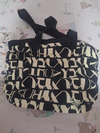 Bolso Roxy Negro y Beige