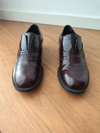 Tod's Scarpe Oxford Bordeaux Pelle 38