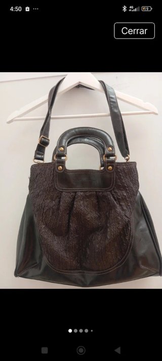 Bolso de mano y hombro marrón