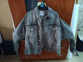Chaqueta Vaquera Gris Zara