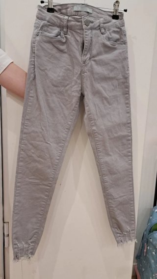 Pantalones Anchos Beige