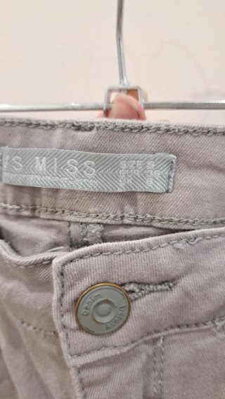 Pantalones Anchos Beige