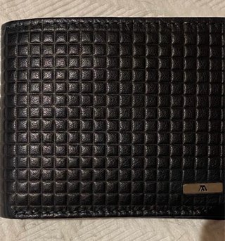 Cartera Piel Negra Hombre Formato Horizontal