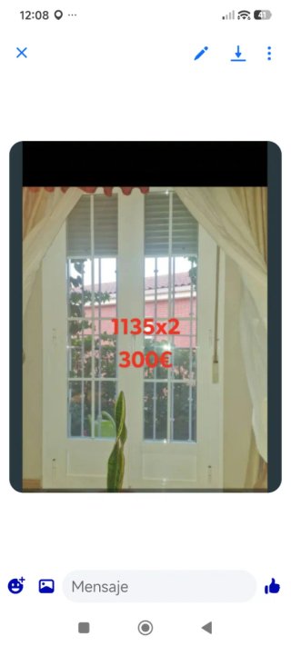 Puerta balconera 1135x2