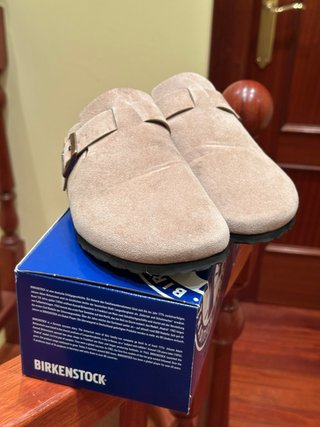 Birkenstock – Zuecos Boston de ante – Talla 43