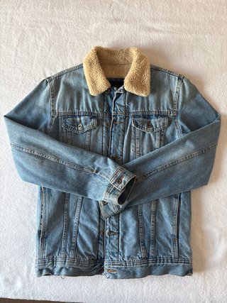 Chaqueta Vaquera Zara con Borrego Talla S