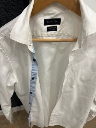 Camisa Massimo Dutti Blanca Talla M