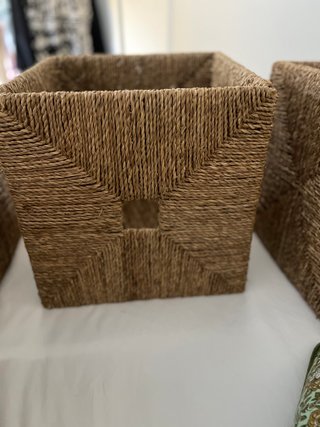 Cesta de almacenamiento IKEA de ratán