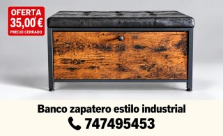 Banco scarpiera stile industriale scontato