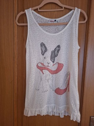Camiseta Dolores Promesas Blanca Talla M