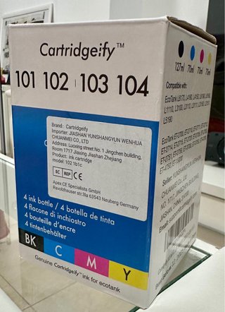 Botellas de tinta Cartridgeify 101-104