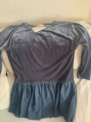 Vestido terciopelo niña El Corte Inglés T16