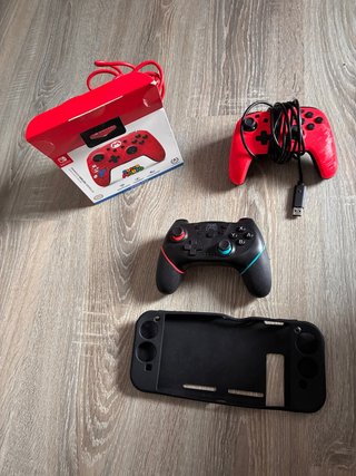 Mando Nintendo Switch Super Mario mas funda