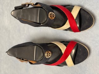 Sandalias Tommy Hilfiger Mujer Negras Rojas