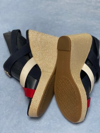 Sandalias Tommy Hilfiger Mujer Negras Rojas