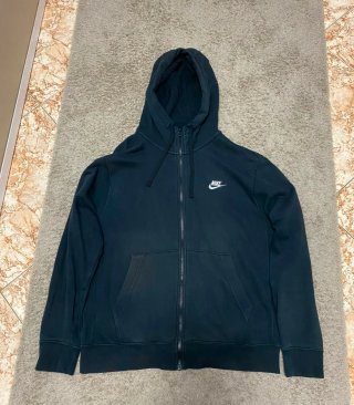 Sudadera con cremallera Nike negra