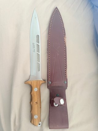 Cuchillo Parar con Funda de Piel