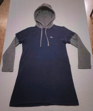 Sudadera Lacoste Azul y Gris Talla XS